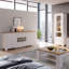 Celesto 2 Door 2 Drawer Sideboard With Wine Rack In White And Oak