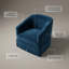 Chaise pivotante à jupe Caper-1291388768