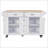 Durable Kitchen Island With Rubberwood Countertop, 5-Wheel Mobility, And Ample Storage For Enhanced Cooking Experience-1473609437