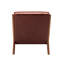 Chaise d'appoint Arsh avec coussin, revêtement en polyuréthane et pieds en bois d'hévéa-1382771123