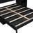 Space-Saving Murphy Platform Bed with LED Storage and Ample Shelving