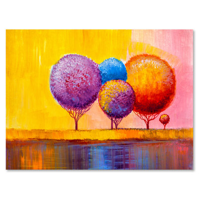 «Autumn Fantasy Trees I», peinture sur toile