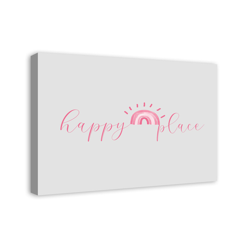 Art sur toile Happy Place, H 30 po x l 20 po x P 1,25 po