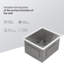 Évier de cuisine encastrable 14 po - évier de cuisine encastrable 14 po x 18 po x 9 po en acier inoxydable de calibre 16 profond 9 pouces