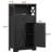 Black Farmhouse Bathroom Floor Cabinet With Doors And Drawers, Kitchen Pantry