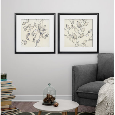 " Whispering Leaves " 2 - Pieces Painting Print