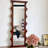 Medieval-Style Wooden Carving Board Frame Irregularly Shaped Full-Length Mirror-117890504