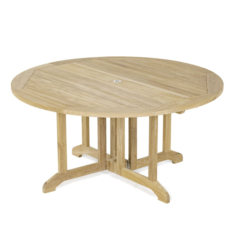 Westminster Teak Round Teak Solid Wood Yes Outdoor Dining Table Yes , 60 " W 60 " D