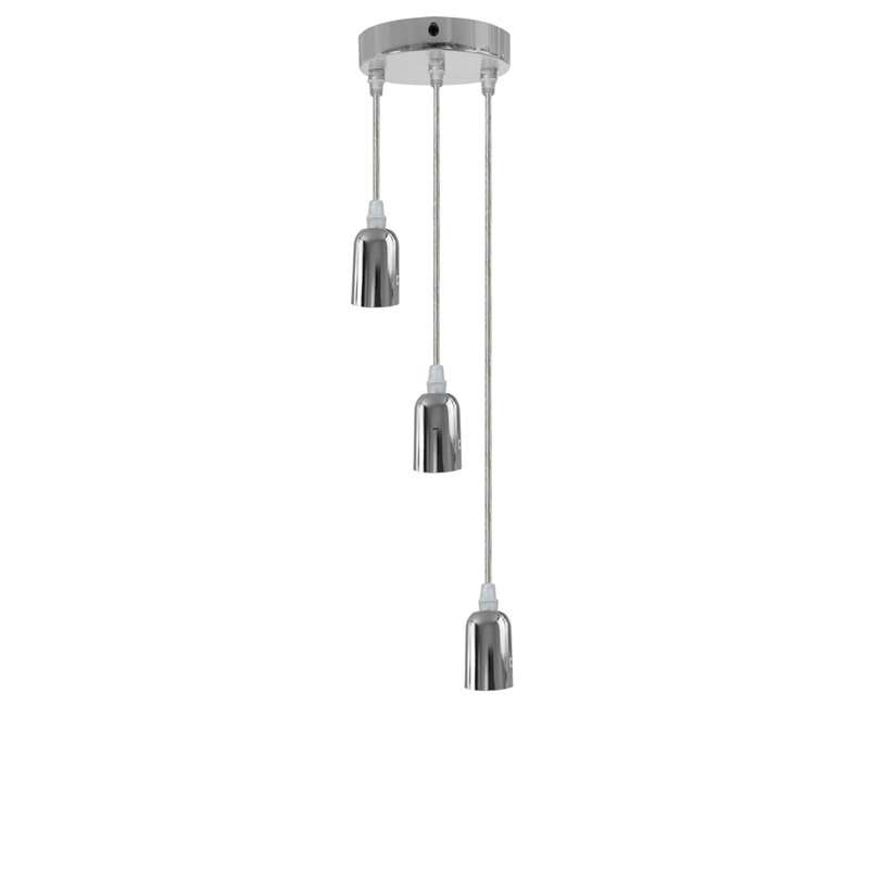 Brodhead 3 - Light Chrome Cluster Pendant, No