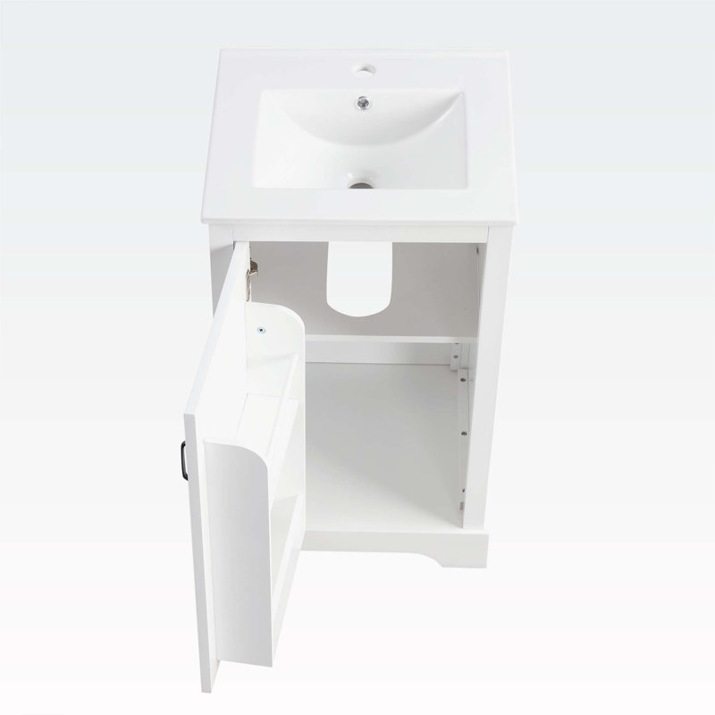 Meuble-lavabo de 20 po avec lavabo, Blanc