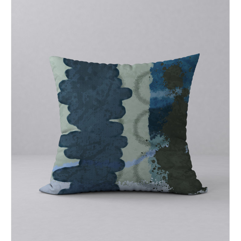 Housse de coussin décorative carrée lisse Care/insert, 24 po x 24 po