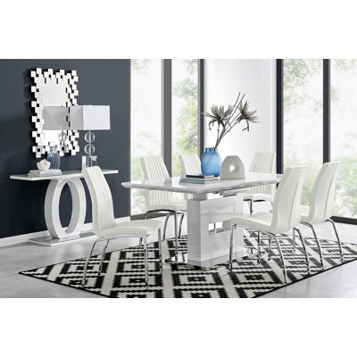 Eubanks Dining Set with 6 Chairs