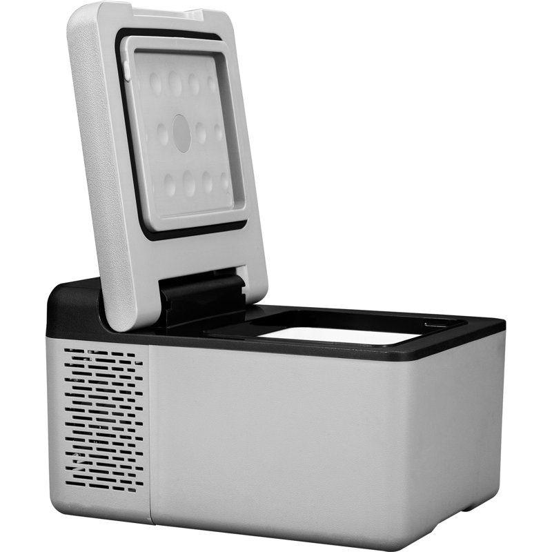 Compact Silver 10 Quart Portable RV Smart Freezer