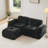 L-Shaped Boneless Sofa-374423932-374423905
