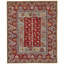 Piraj Wool Geometric Area Rug in Red-1705367625