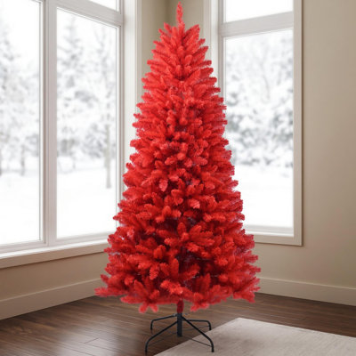 Sapin de Noël artificiel de 2,13 m (7 pi), sapin de Noël haut de gamme non illuminé avec 366 extrémités de branches en PVC, pour la décoration de Noël, la maison, les fêtes et les vacances.