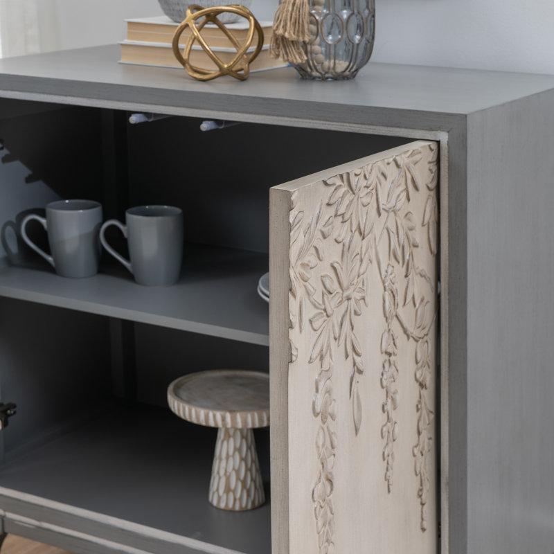 Stevensville Grey Two Door Cabinet
