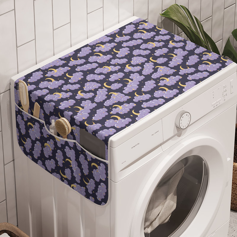 Paquet de 2 lavabos de 47 po x 18,5 po indigo foncé East Urban Home Night Machine
