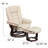 Shebeen Faux Leather Swivel Recliner-125065194