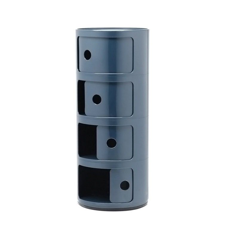 Kimmori Side Table with Storage, Grey