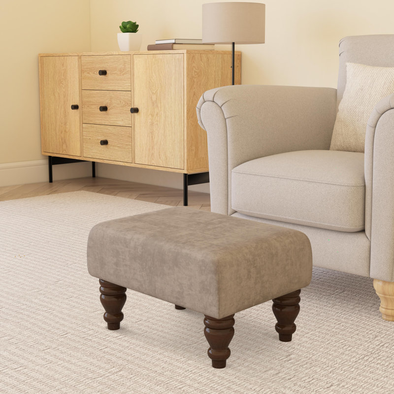 Autryville Wood Turned Leg, Mahogany, Velvet, Fog Grey