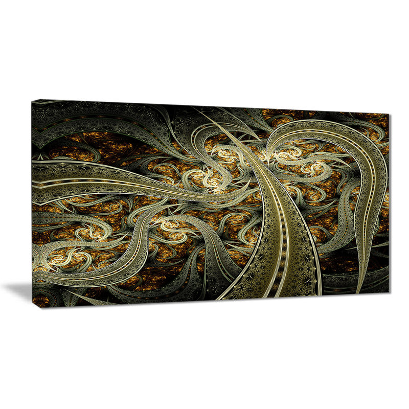 « métallique fabric pattern », impression sur toile, H 20 po x l 40 po x P 1po