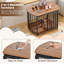 Mobilier de caisse moderne pour petits et moyens chiens | Table de bout avec portes doubles | Fabrication en pin robuste | Chenil d'intérieur et décoration intérieure | Assemblage facile-640079997