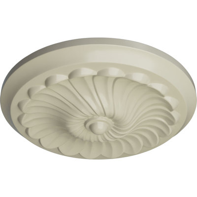 Médaillon de plafond H 12,25 po x l 12,25 po x P 2,25 po