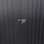 Outdoor Galvanized Steel Storage Shed with Dual Doors-124655396