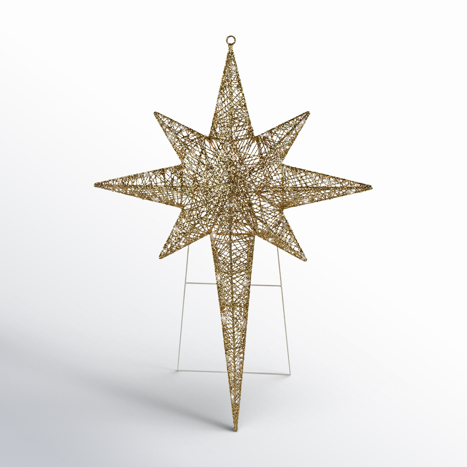 36" LED Lighted Gold Star of Bethlehem Outdoor Christmas Decoration