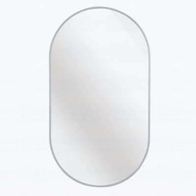 Elegant Metal Oval Mirror