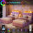 Full Platform Bed – 2 Drawers, LED, Girl’s Bedroom-1566313572-1566313571
