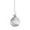 Luminaire suspendu Capri, fini nickel brossé et verre tourbillon onyx de 13,75 po