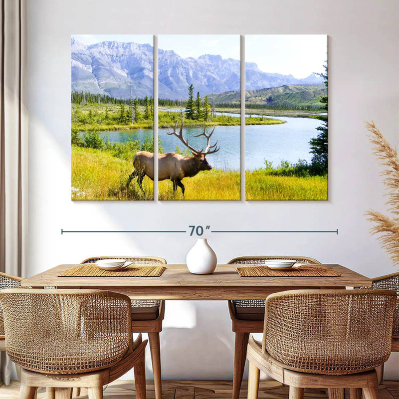 Elk Paradise, 14" H x 23" W