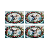 Vegan Leather Retangle Placemats