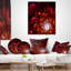 Coussin lombaire floral fractal