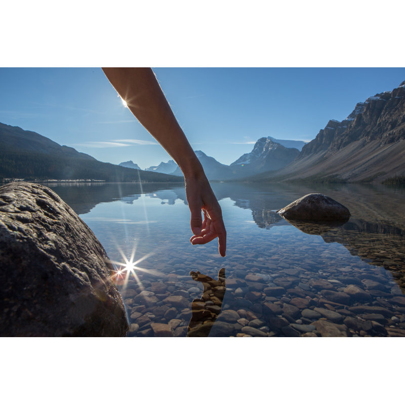 Mountain Lake by Swissmediavision - No Frame Art Prints on Canvas, 30cm H x 46cm W