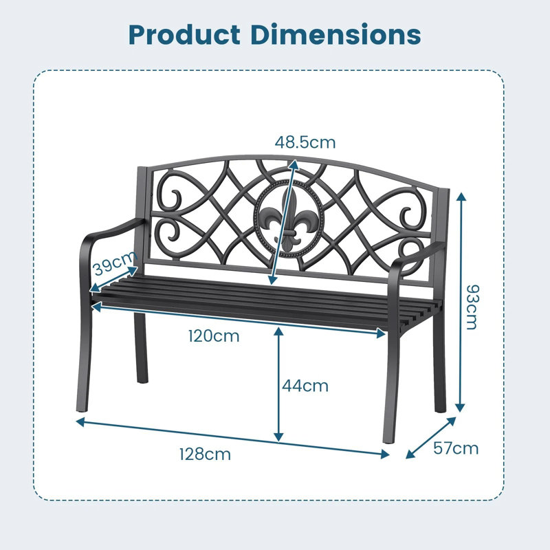 Metal Outdoor Bench