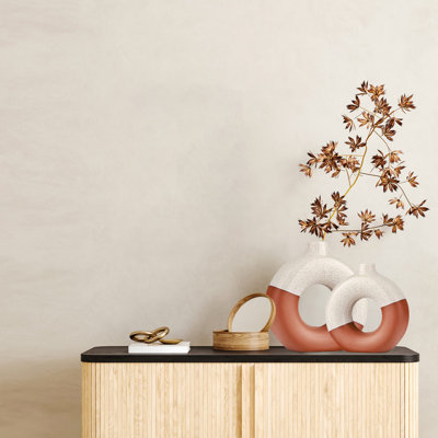 Vase à fleurs, vase à fleurs, vase en céramique pour la décoration intérieure, ensemble de 2