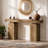 63-Inch Rustic Brown Console Table-1263930881