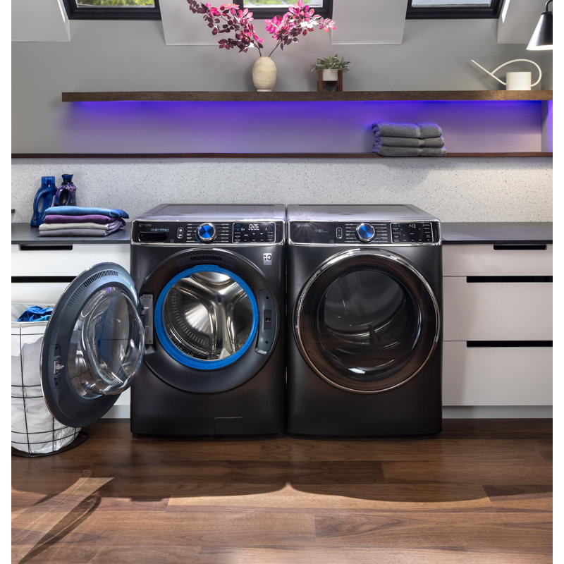 GE 7.8 Cubic Feet Smart Electric Stackable Dryer, Carbon Graphite