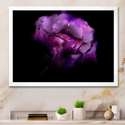 «Purple Dark Fractal Flower IV», reproduction de cadre photo sur toile