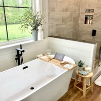 Rebrilliant Gardner Bamboo Bathtub Tray - Wood Bath Caddy with