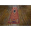 Coral Color Antique Blue Tribal Medallion American Hooked Hallway Runner Rug