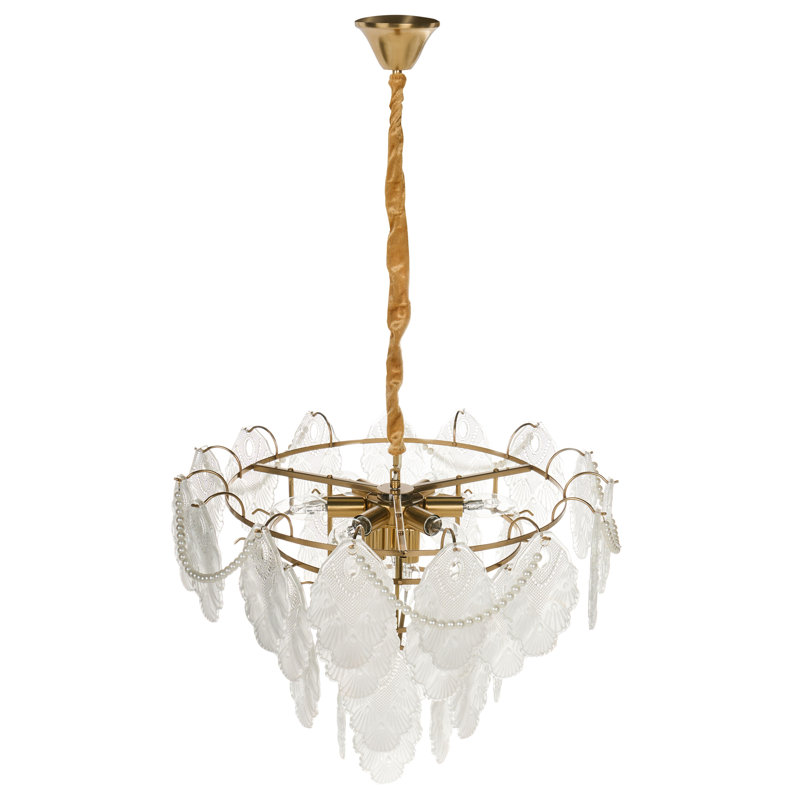 ACARIGUA Glass Brass Chandelier