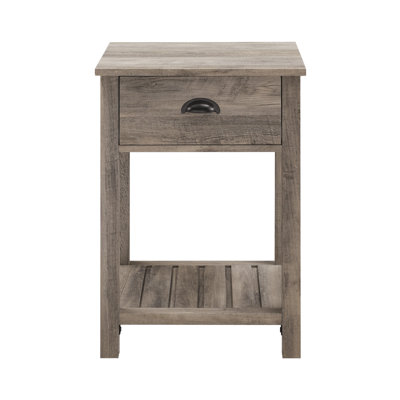 Cadhla 1-Drawer Nightstand with Open Shelf