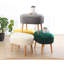 Pouf luxueux en velours vert avec pieds en bois, 24,8 po x 18,5 po x 17,3 po | 100% velours, 35 éponges orthopédiques, parfait pour les décors bohémiens et scandinaves | Solution de siège élégante et confortable pour la maison et l'hôtel-211417164