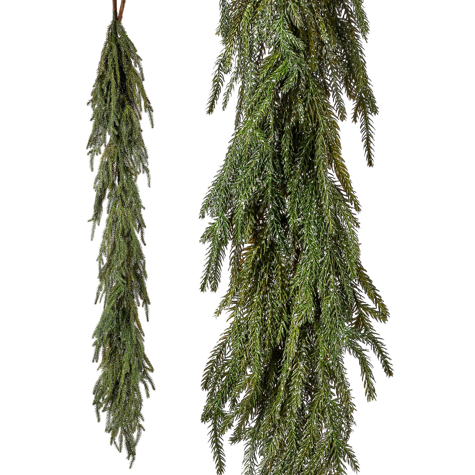 48" Iced Garden Norfolk Pine Garland
