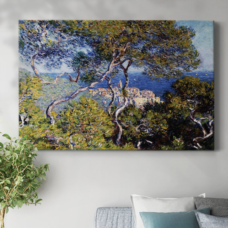 Bordighera, 1884-Gallery Wrapped Canvas, 12" H x 18" W