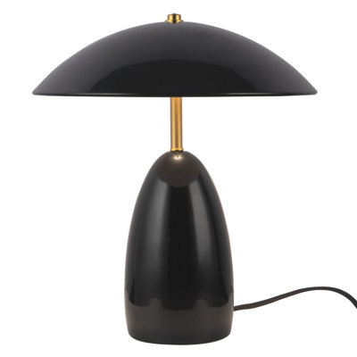Guadeloupe 12-in Black dimmable LED Table Lamp